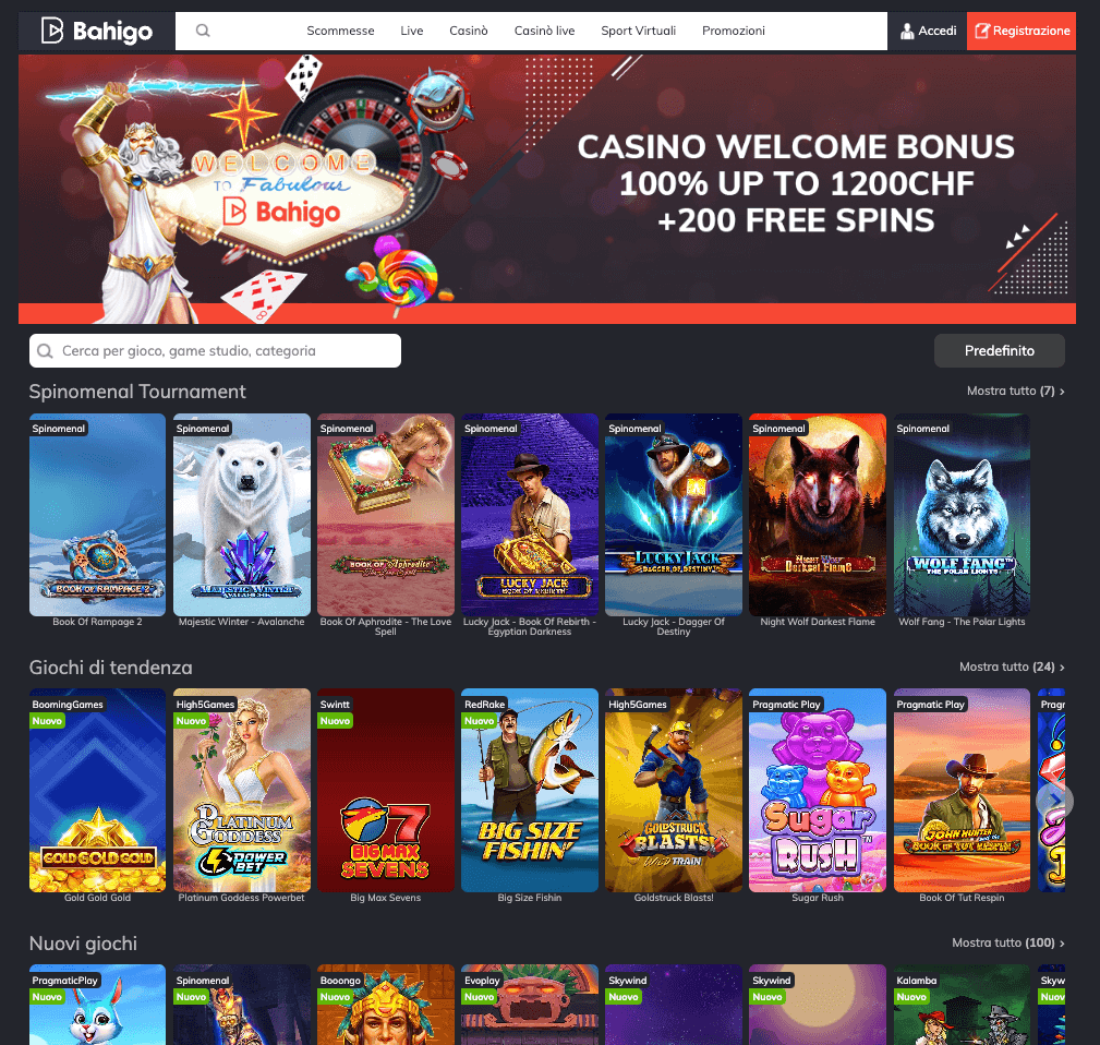 Bahigo Svizzera Casinò